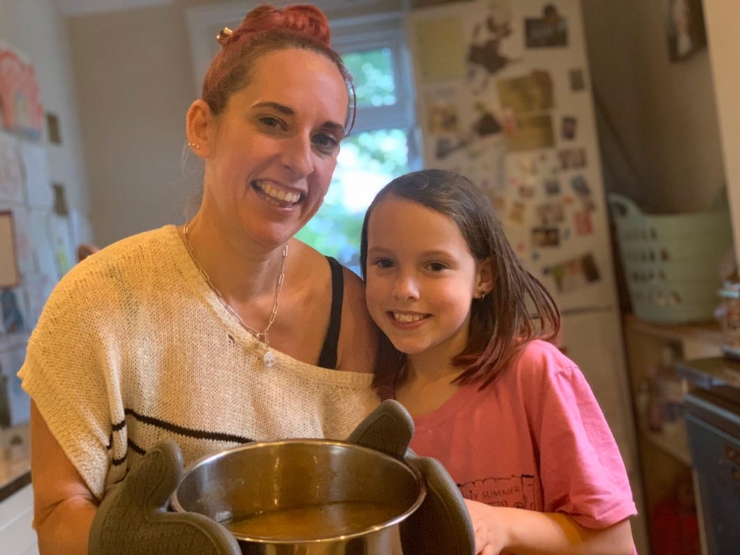 Rabbi Charley Baginsky and daughter Eliana