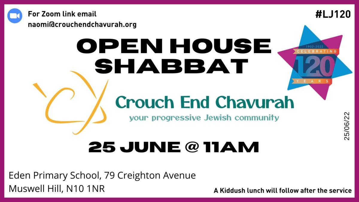 Crouch End Chavurah Open House Shabbat