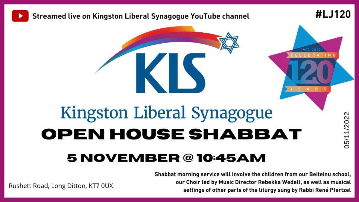 Kingston Liberal Synagogue Open House Shabbat