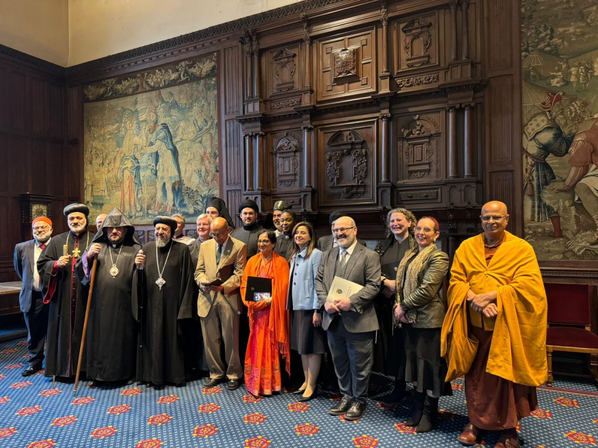 Faith leaders including Rabbi Debbie Young-Somers and Rabbi Charley Baginsky at the Commonwealth Day Service of Celebration