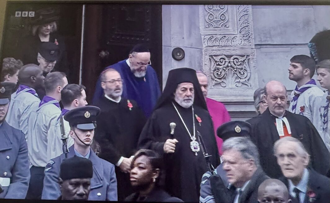 Rabbi Josh Levy at the Cenotaph